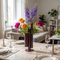 Štíhlá, moderní váza pro elegantní dekoraci stolu; exkluzivní dekorativní váza s výrazným designem; 31 cm | Floristik24.cz