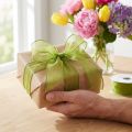 Šifonová stuha organzová stuha ozdobná stuha organza zelená 25mm 20m | Floristik24.cz
