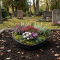 Květináč Oasis Black Biolit Heart, černé srdce, 34 cm | Floristik24.cz