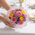 Biedermeierové manžety batikované Ø27cm 25 ks | Floristik24.cz