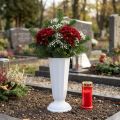 Zakládací váza Szwed bílá Ø19cm | Floristik24.cz