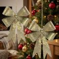 Kovová poutka, vánoční přívěsek, adventní dekorace zlatá, starožitný vzhled V18cm Š12,5cm 2ks | Floristik24.cz