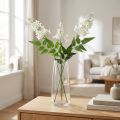 Umělé květiny Phlox, kvetoucí větvička, bílé, 78 cm, 3 ks | Floristik24.cz