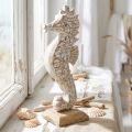 Mořský koník Deco White Wood Námořní dekorace Deco Figura H38cm | Floristik24.cz