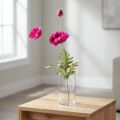 Umělé máky dekorativní hedvábné květy růžové 70cm | Floristik24.cz
