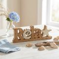 Námořní stolní dekorace “Relax” stojan mangovníkové dřevo 28×10cm | Floristik24.cz