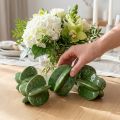 Keramická dekorace karambola karambola 10 cm zelená sada 3 kusů | Floristik24.cz