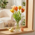 Umělé tulipány pro stylovou dekoraci obývacího pokoje a jarní příležitosti, 53 cm | Floristik24.cz