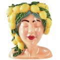 Floristik24 Žena poprsí květináč citron dekorace středomořská V29cm