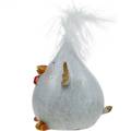 Floristik24 Jarní dekorace Funny Chick Velikonoční dekorace na stůl Dekorativní kuře 13cm