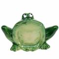 Floristik24 Dekorativní žába umělý kámen zelený 9cm V5,8cm