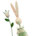 Floristik24 Jarní dekorace králíci z kovu pár králíků V48cm
