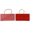 Floristik24 Dárkové tašky červené papírové tašky s uchem 24×12×12cm 6ks