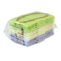 Floristik24 Dárkové tašky tkané s uchy zelená, žlutá, fialová 10,5cm 12ks