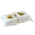 Floristik24 Dárkové tašky s uchy papír z bílého zlata 8,5×8,5×8cm 12ks