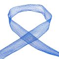 Floristik24 Síťová páska, mřížková páska, dekorativní páska, modrá, vyztužená drátem, 50 mm, 10 m