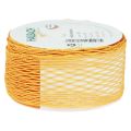 Floristik24 Síťová páska, mřížková páska, dekorativní páska, oranžová, vyztužená drátem, 50 mm, 10 m