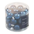 Mini vánoční koule skleněné modré skleněné koule Ø2,5cm 20ks