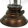 Floristik24 LED hurikánová lucerna, kovová lampa, dekorativní světlo, vintage vzhled Ø12,5cm H30cm