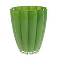 Floristik24 Skleněná váza &quot;Bloom&quot; zelená Ø14cm H17cm