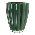 Floristik24 Skleněná váza &quot;Bloom&quot; tmavě zelená Ø14cm H17cm