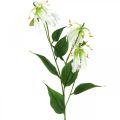 Floristik24 Umělá lilie, květinová dekorace, umělá rostlina, hedvábný květ bílý L82cm 3ks