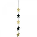 Floristik24 Vánoční dekorace přívěsek hvězda zlatá černá 5 hvězdiček 78cm