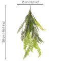 Umělá kapradina, dekorativní větvička kapradiny k přilepení a zavěšení, 118 cm | Floristik24.cz