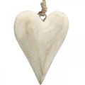 Floristik24 Srdce ze dřeva, ozdobné srdce na zavěšení, dekorace srdce V13cm 4ks