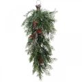 Floristik24 Deco větve umělé vánoční větve na zavěšení 60cm