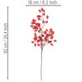 Umělá větvička šípku s lesklými bobulemi, 62 cm | Floristik24.cz