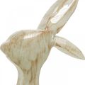 Floristik24 Dekorace figurka, zajíček, jarní dekorace, Velikonoce, dřevěná dekorace 30,5cm
