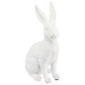 Floristik24 Králík sedící dekorativní králík dekorace z umělého kamene bílá V27cm