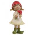 Floristik24 Podzimní dětské dekorativní figurky chlapec a dívka houba děti 2ks