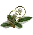 Floristik24 Svatební jehlice s perlami, zlatá 8cm 24ks