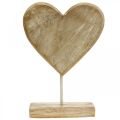 Dřevěné srdce srdce na špejli deco srdce dřevo přírodní 25,5cm V33cm