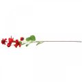 Floristik24 Umělá květina ibišek větev červená deco větev ibišku H107cm