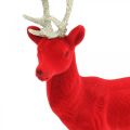 Floristik24 Ozdobná ozdobná figurka jelena ozdobná sob říční červený V28cm