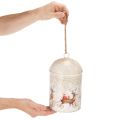 Zvonek s vánočním motivem k zavěšení, 26 cm | Floristik24.cz