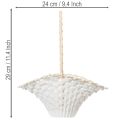 Svatební květinový košík pro dívky 24cm x 17cm | Floristik24.cz