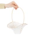 Svatební květinový košík pro dívky 24cm x 17cm | Floristik24.cz