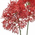 Floristik24 Bezové červené umělé květiny do podzimní kytice 52cm 6ks