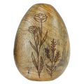Floristik24 Dřevěná vajíčka přírodní mangové dřevo Velikonoční vajíčka ze dřeva květinová dekorace V10cm 3ks