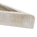 Floristik24 Dřevěná miska na výsadbu bílá 59cm x 10cm