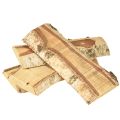Floristik24 Dřevěný podnos s dekorací z březové kůry 25×10×2cm 4 kusy