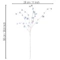 Umělá jemně kvetoucí větvička s duhovými květy, 98 cm | Floristik24.cz