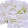 Floristik24 Hydrangea umělé bílé květy skutečného dotyku 33 cm