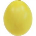 Floristik24 Velikonoční vajíčka Žlutá vyfouknutá vajíčka Kuřecí vajíčko 5,5cm 10ks