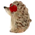 Floristik24 Keramická figurka ježka s hnědým jablíčkem 7,5 cm