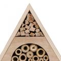 Insect Hotel Honeycomb Bee Hotel Wood White Natural H18,5cm 2ks